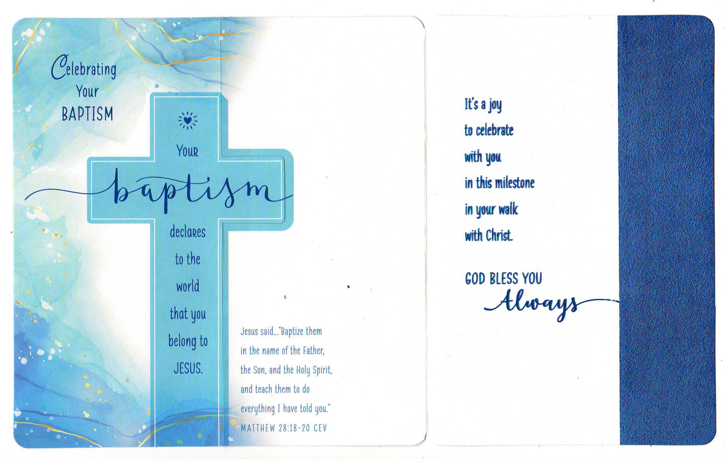 Dayspring Cards-Baptism J9921