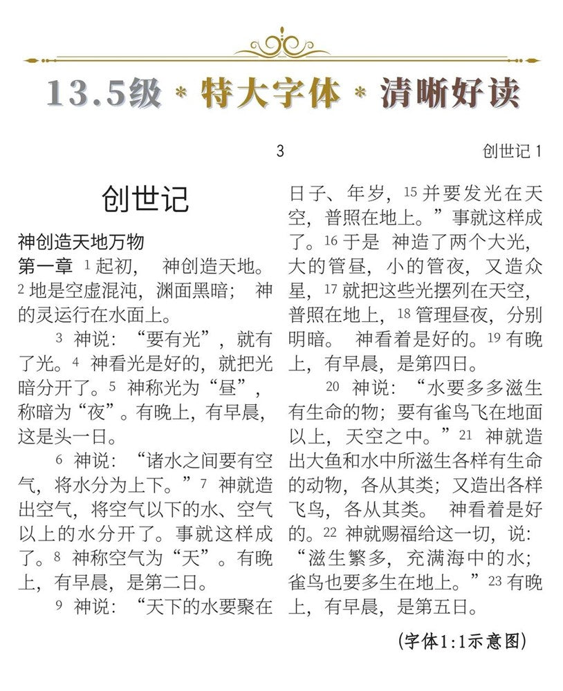 聖經和合本 簡體特大字版