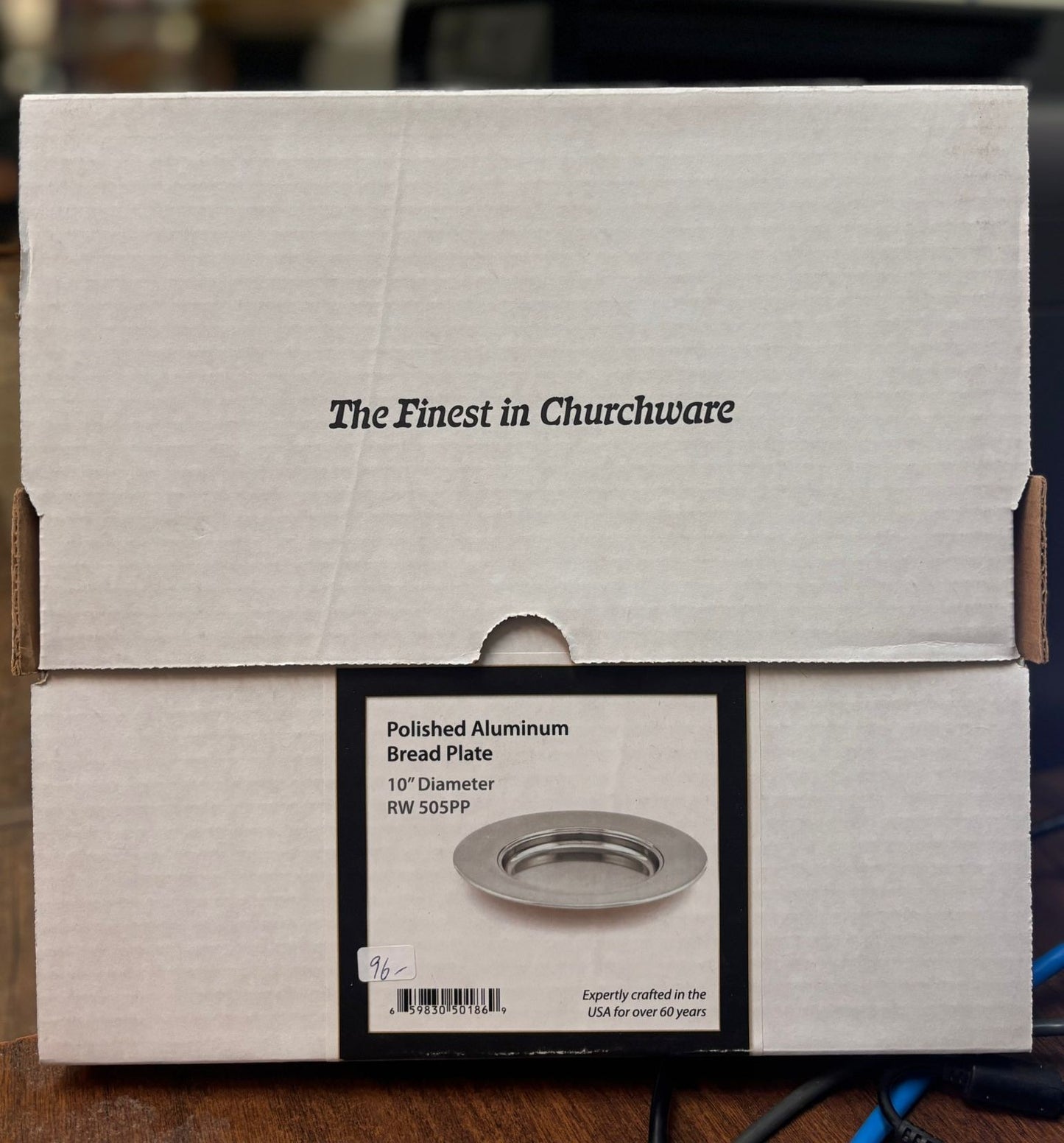Polished Aluminum Bread Plate 10"