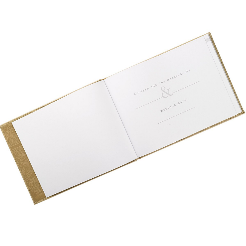 Guest Book Our Wedding Gold