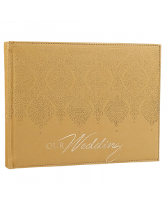 Guest Book Our Wedding Gold