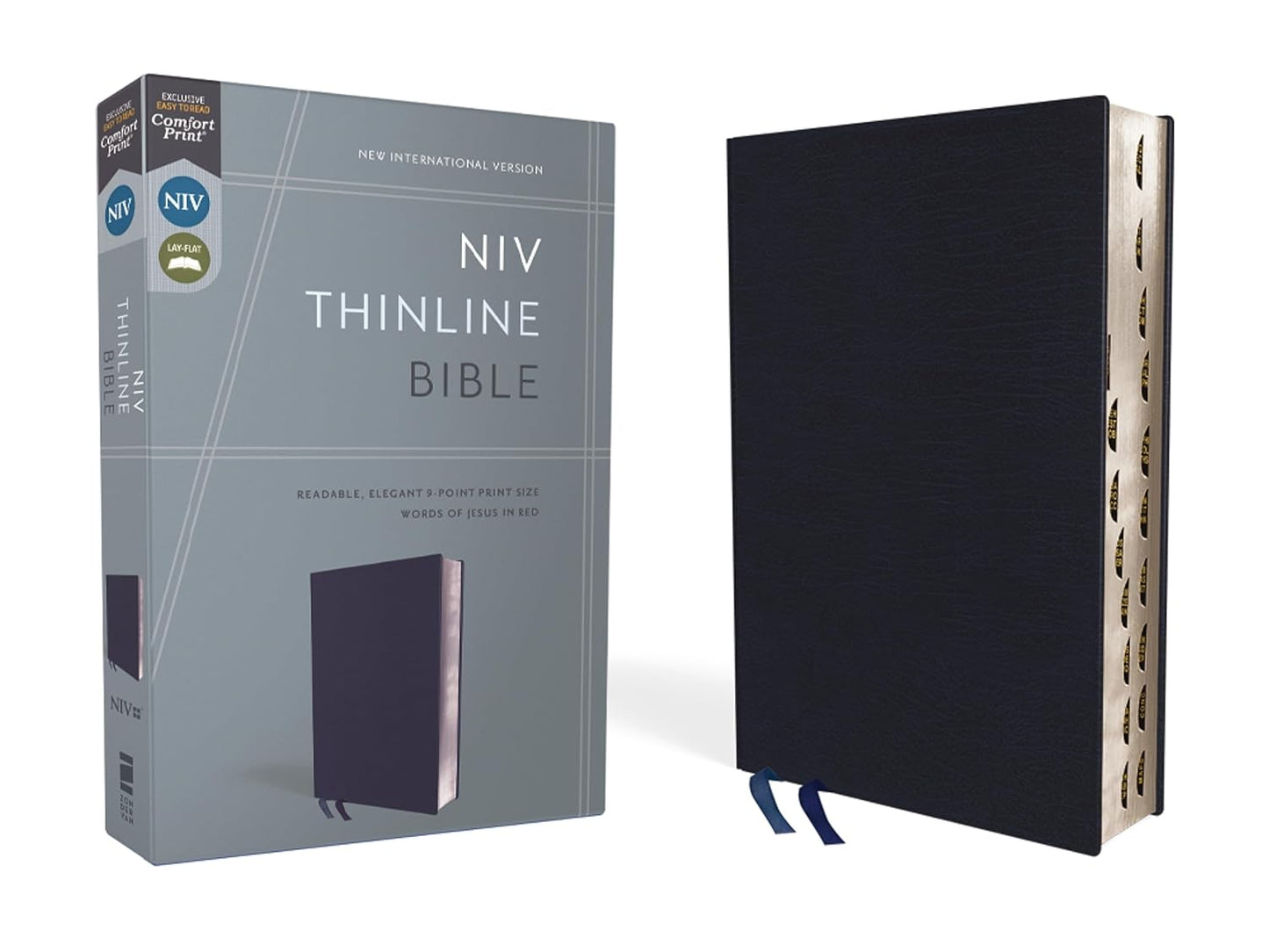 NIV, Thinline Bible, Red Letter, Thumb index