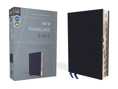 NIV, Thinline Bible, Red Letter, Thumb index