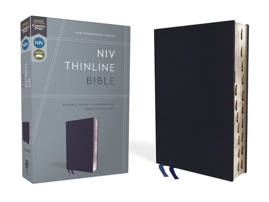 NIV, Thinline Bible, Red Letter, Thumb index