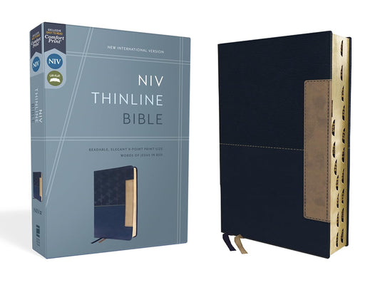 NIV, Thinline Bible, Red Letter, Thumb index