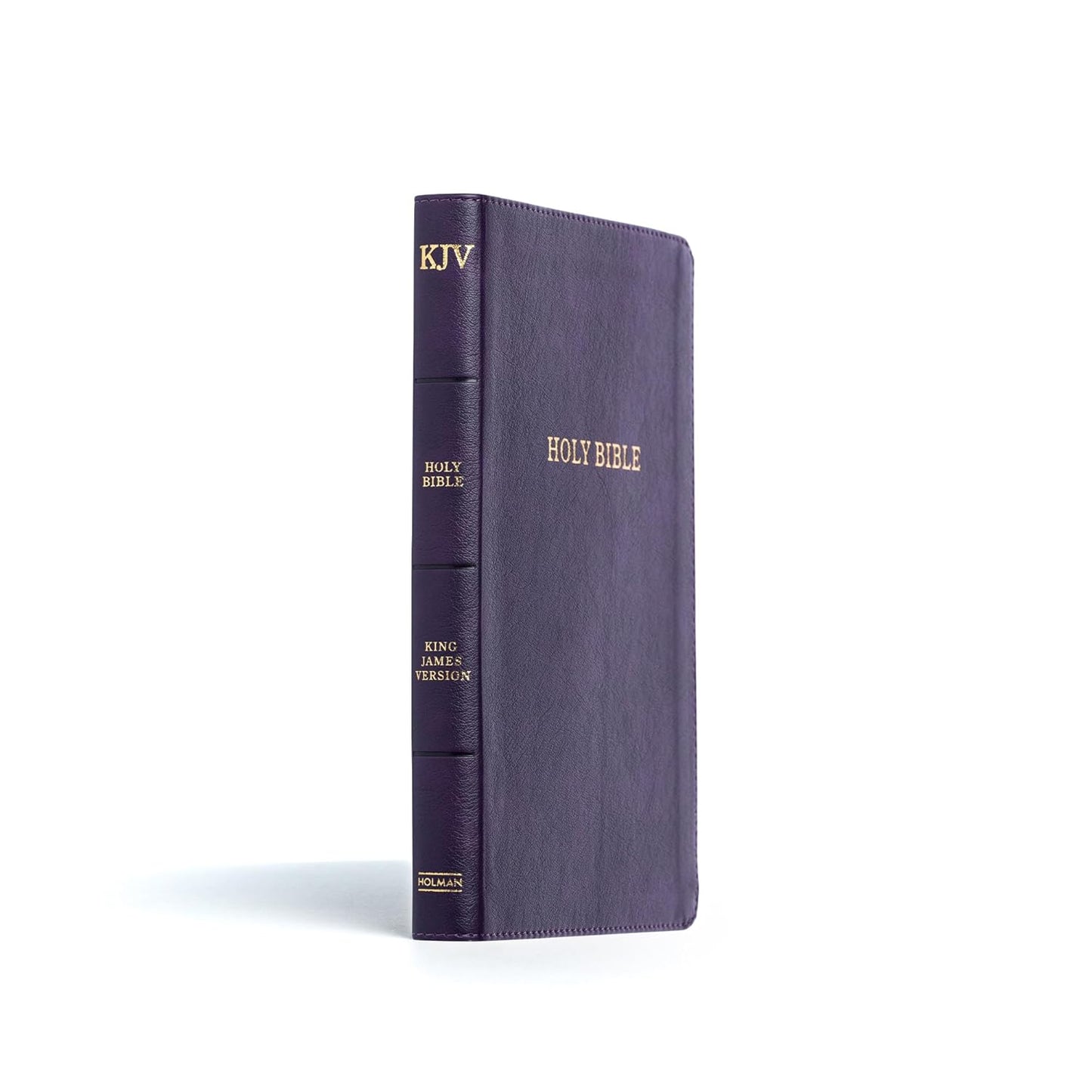 KJV Thinline Bible, Purple LeatherTouch