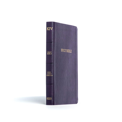 KJV Thinline Bible, Purple LeatherTouch
