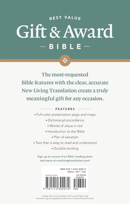 NLT GIFT & AWARD BIBLE