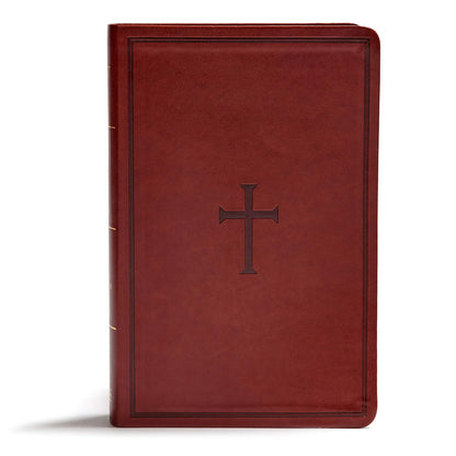 KJV Giant Print Reference Bible, Brown LeatherTouch