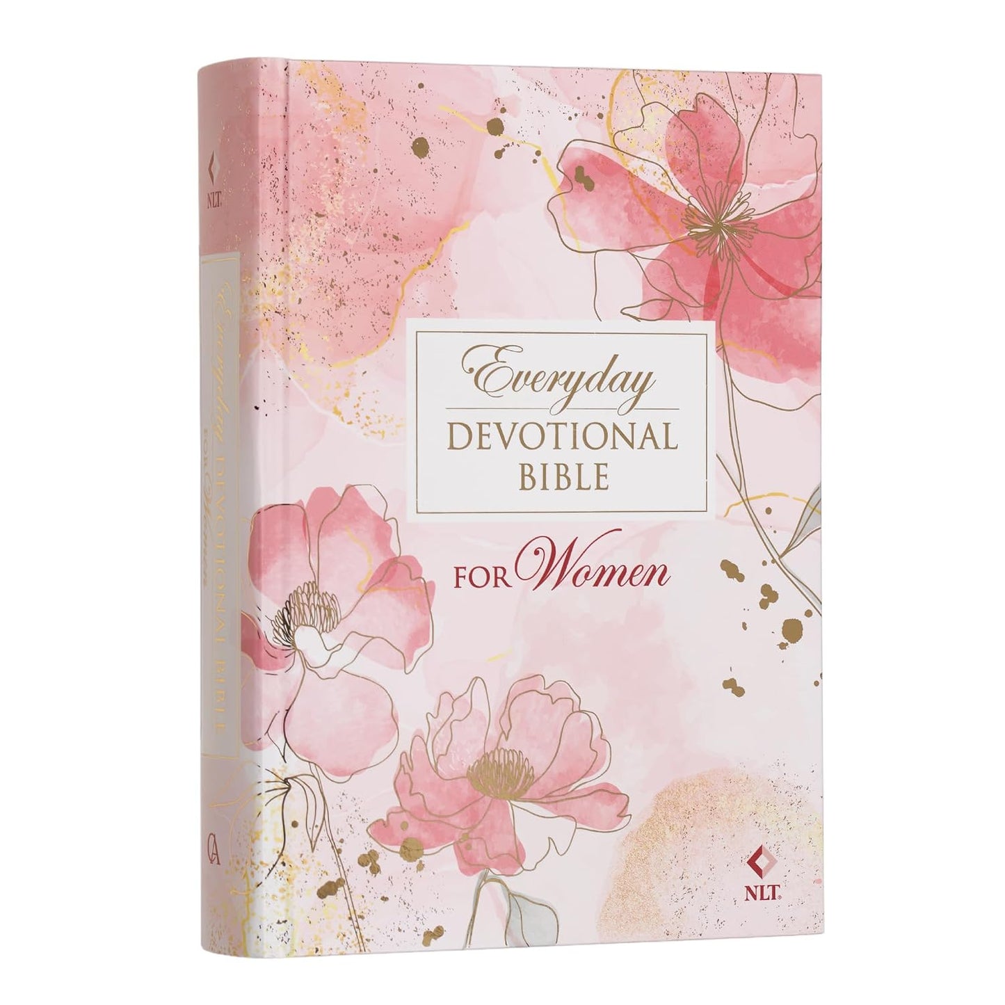 Devotional Bible NLT for Women (Hardcover, Pink)