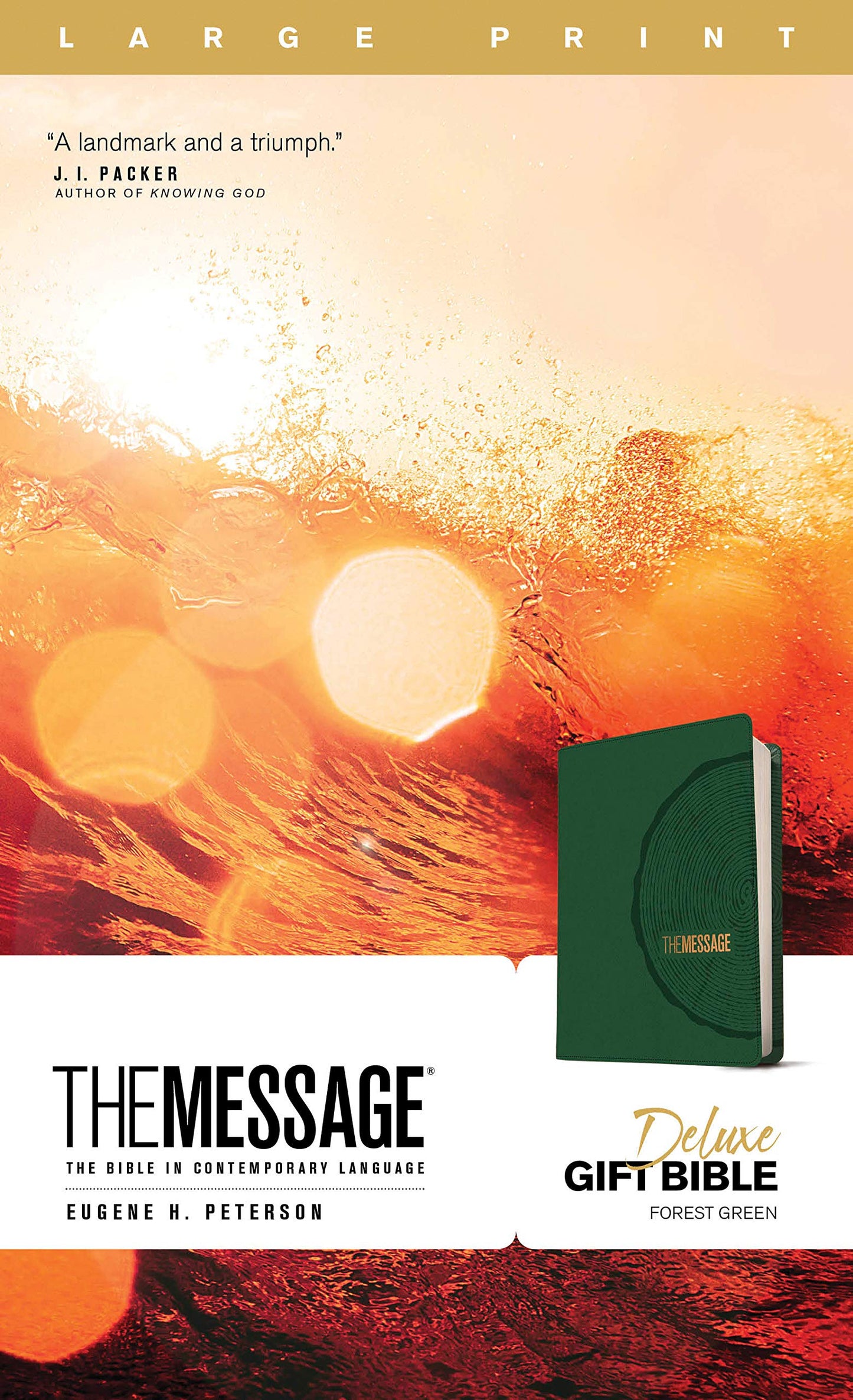 The Message Deluxe Gift Bible, Large Print