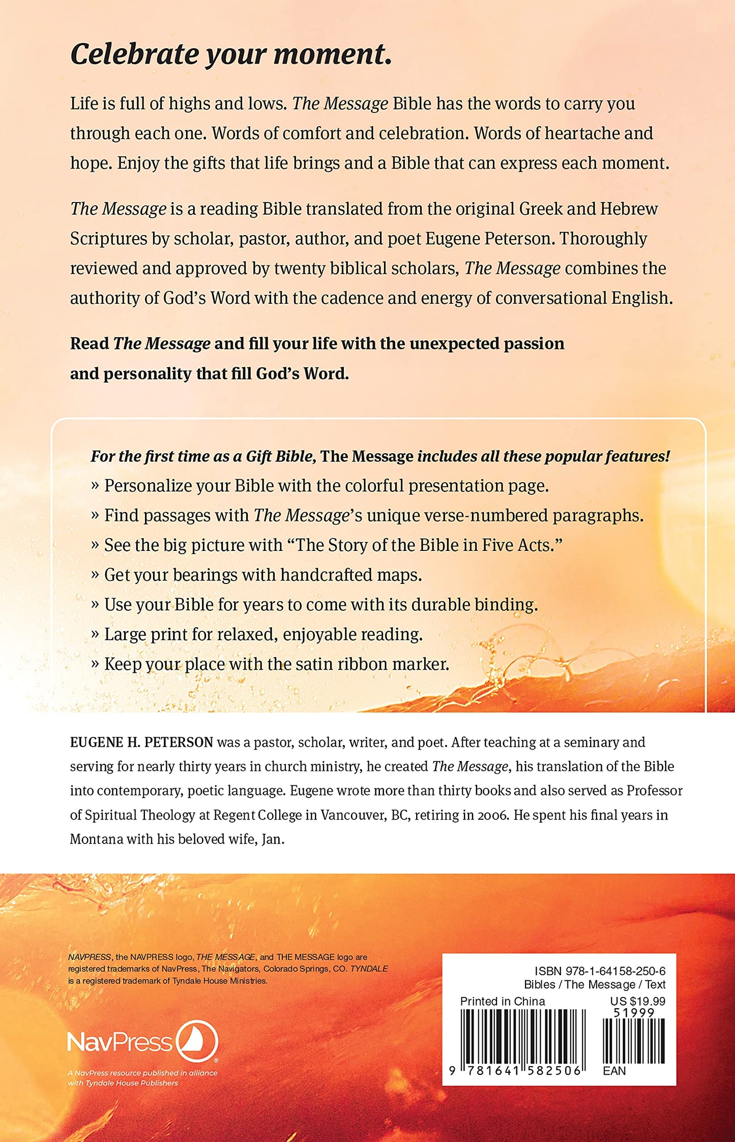 The Message Deluxe Gift Bible, Large Print