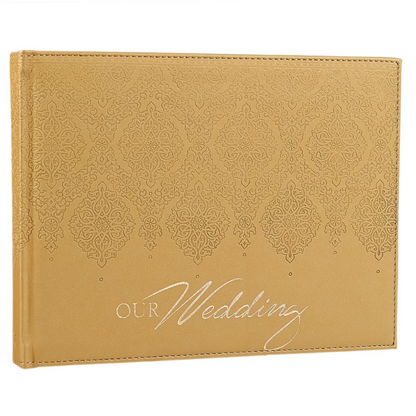 Guest Book Our Wedding Gold