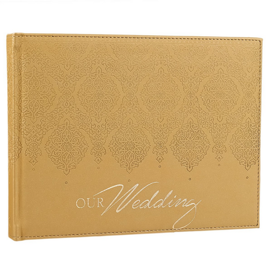 Guest Book Our Wedding Gold