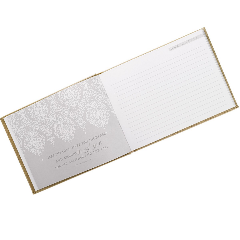 Guest Book Our Wedding Gold