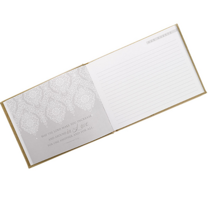 Guest Book Our Wedding Gold