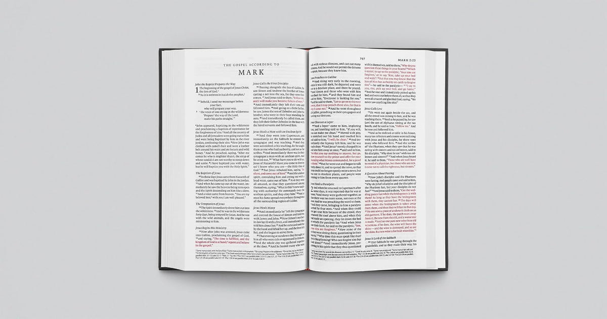 ESV Church Bible, Red Letter (Hardcover, Black)