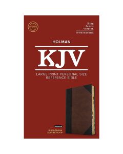 KJV Large Print Personal Size Reference Bible, Brown/Black Leathertouch Indexed