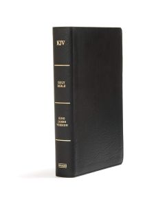 KJV Large Print Personal Size Reference Bible, Black Leathertouch